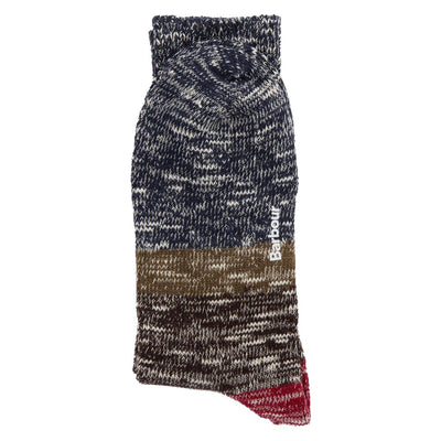 Barbour Mens Monty Socks 2 Pack Olive