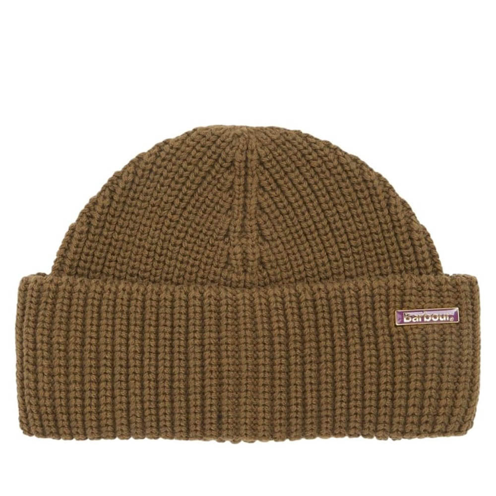 Barbour Mosely Fisherman Beanie Hat Light Sage