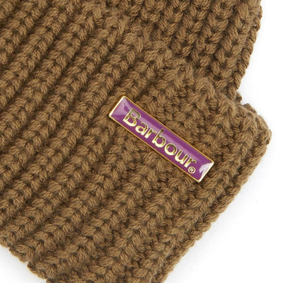 Barbour Mosely Fisherman Beanie Hat Light Sage