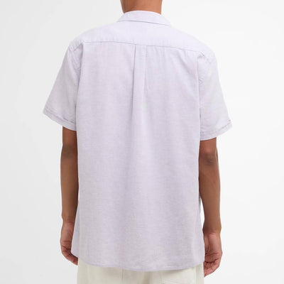 Barbour Mens Nelson Short Sleeve Summer Shirt Heather Mist