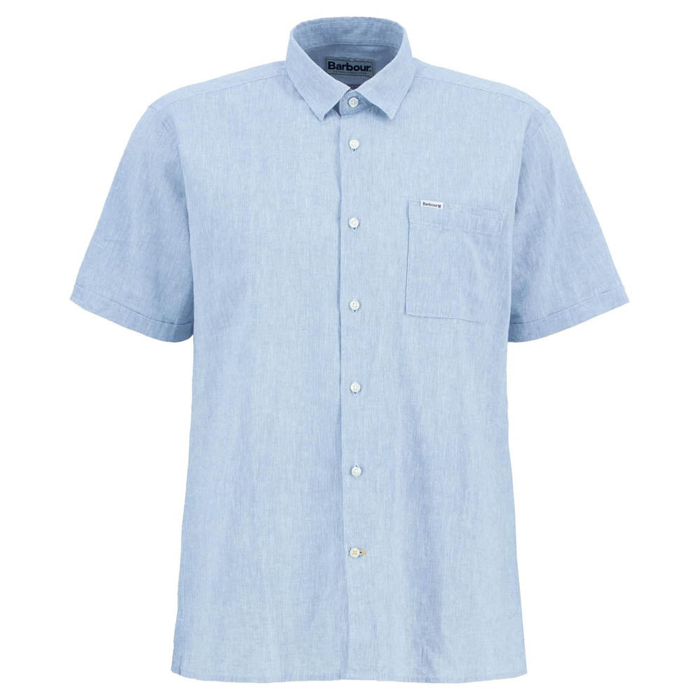 Barbour Mens Nelson Short Sleeve Shirt Lead