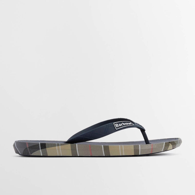 Barbour Men's Oakdale Sandal Navy and Dress Tartan