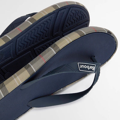 Barbour Men's Oakdale Sandal Navy and Dress Tartan