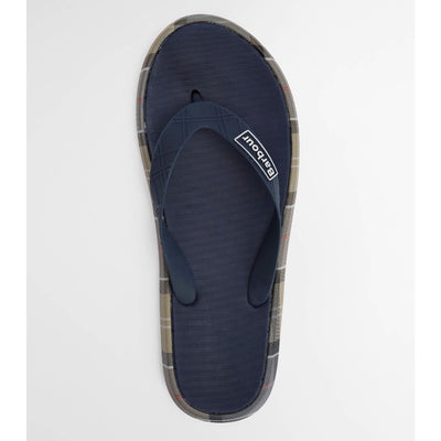 Barbour Men's Oakdale Sandal Navy and Dress Tartan