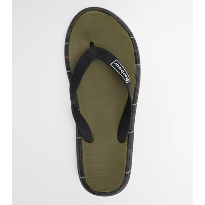 Barbour Men's Oakdale Sandal Olive and Classic Tartan