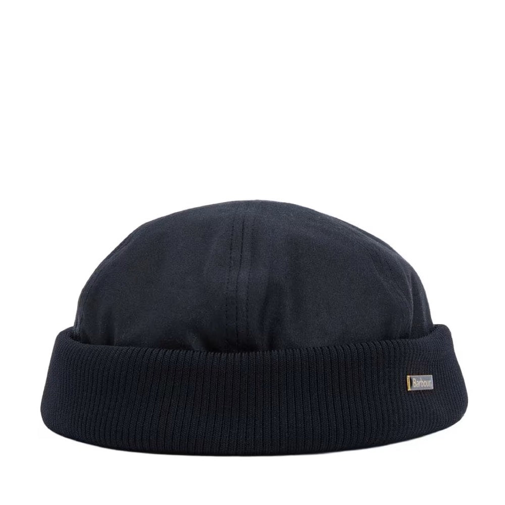 Barbour Oakmoor Wax Docker Hat Black
