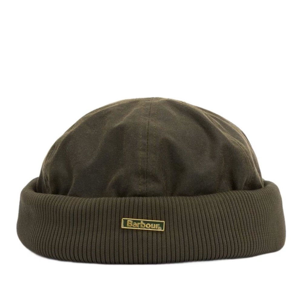 Barbour Oakmoor Wax Docker Hat Olive