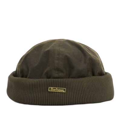 Barbour Oakmoor Wax Docker Hat Olive