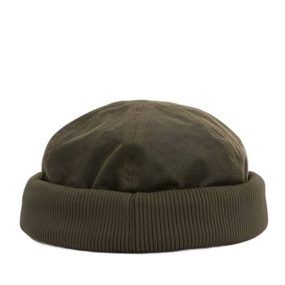 Barbour Oakmoor Wax Docker Hat Olive