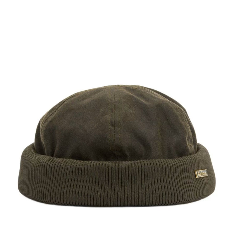 Barbour Oakmoor Wax Docker Hat Olive