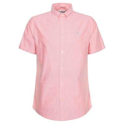 Barbour Oxtown Oxford Tailored Short-Sleeved Shirt Horizon Orange