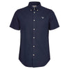 Barbour Oxtown Oxford Tailored  Short-Sleeved Shirt Classic Navy