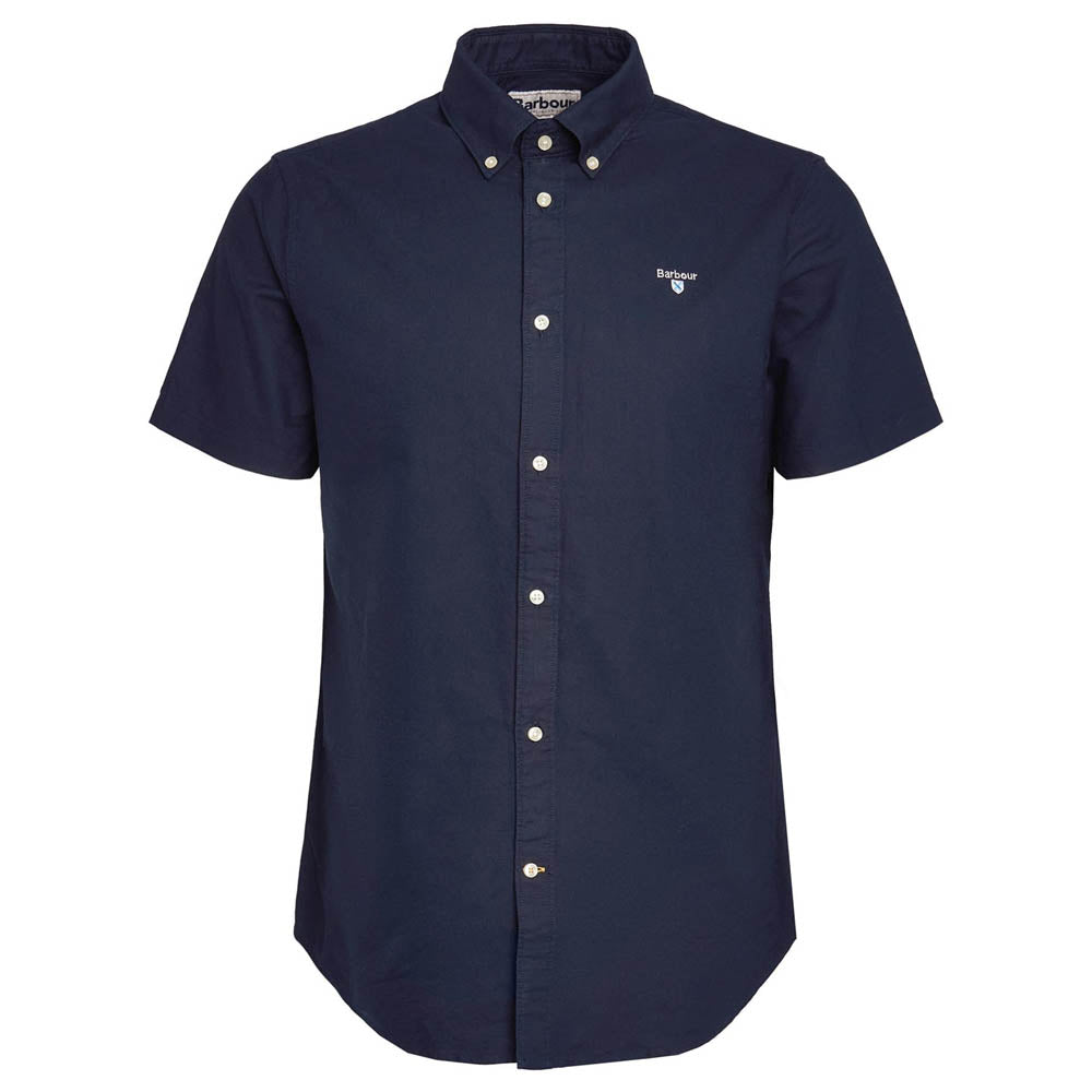 Barbour Oxtown Oxford Tailored  Short-Sleeved Shirt Classic Navy