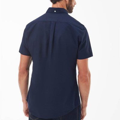 Barbour Oxtown Oxford Tailored  Short-Sleeved Shirt Classic Navy