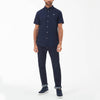 Barbour Oxtown Oxford Tailored  Short-Sleeved Shirt Classic Navy