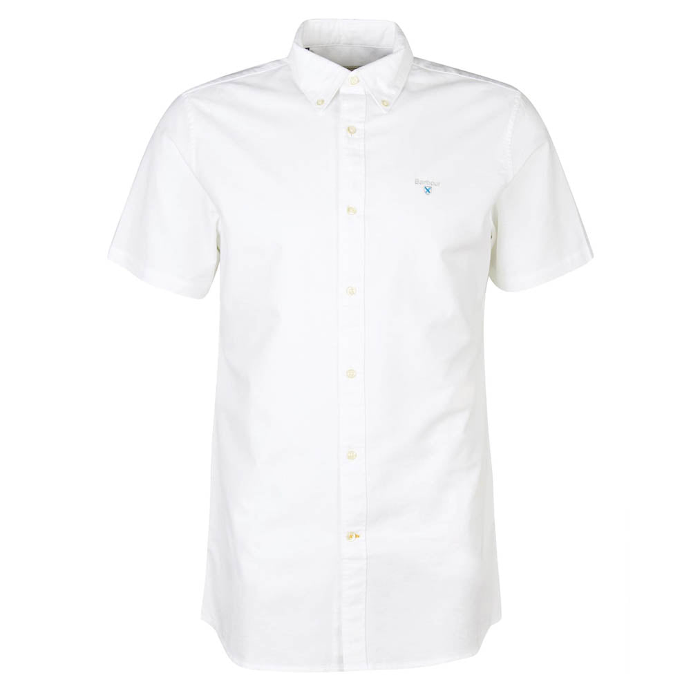 Barbour Oxtown Oxford Tailored Short-Sleeved Shirt White