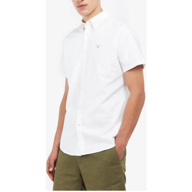 Barbour Oxtown Oxford Tailored Short-Sleeved Shirt White