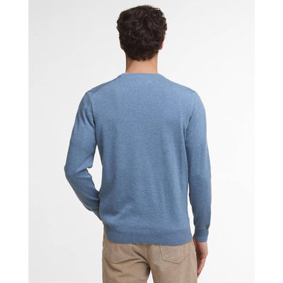 Barbour Pima Cotton Crew Neck Jumper Bluestone