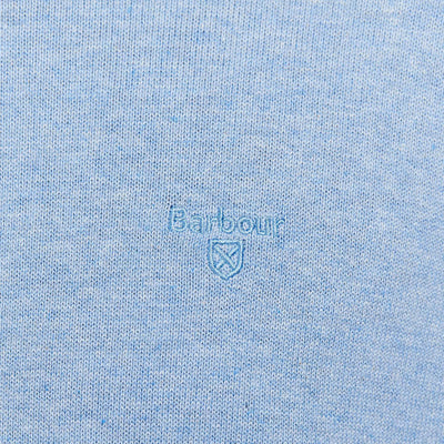 Barbour Pima Cotton Crew Neck Jumper Dark Chambray