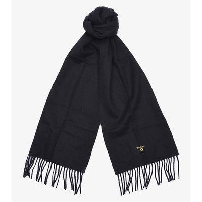 Barbour Plain Lambswool Scarf Black