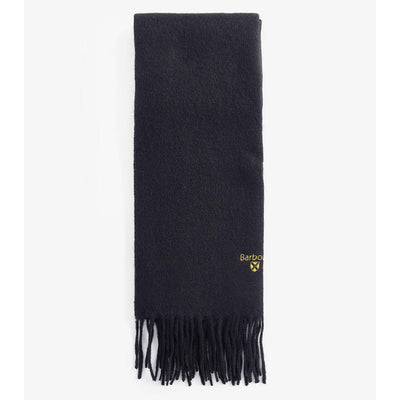 Barbour Plain Lambswool Scarf Black