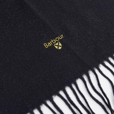 Barbour Plain Lambswool Scarf Black