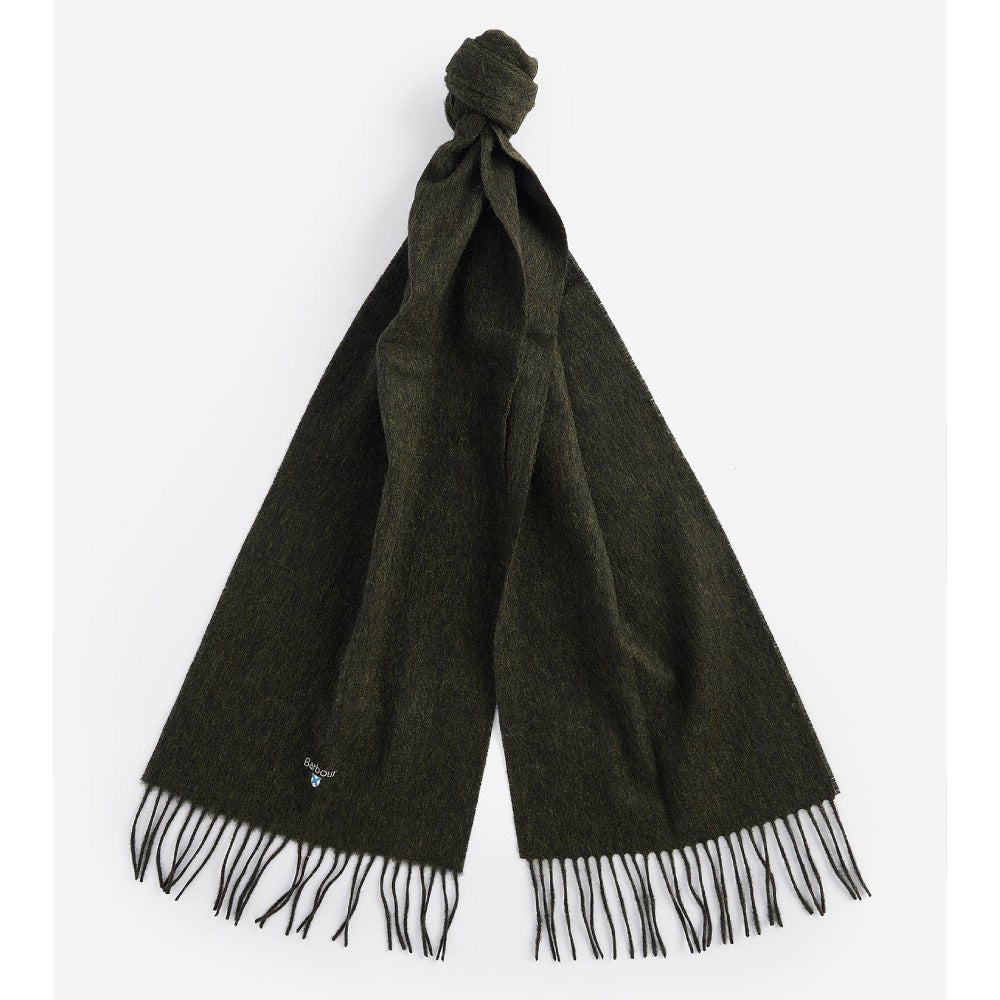 Barbour Plain Lambswool Scarf Seaweed