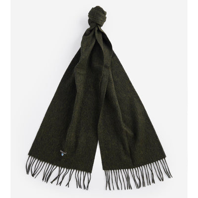 Barbour Plain Lambswool Scarf Seaweed