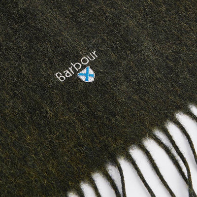 Barbour Plain Lambswool Scarf Seaweed