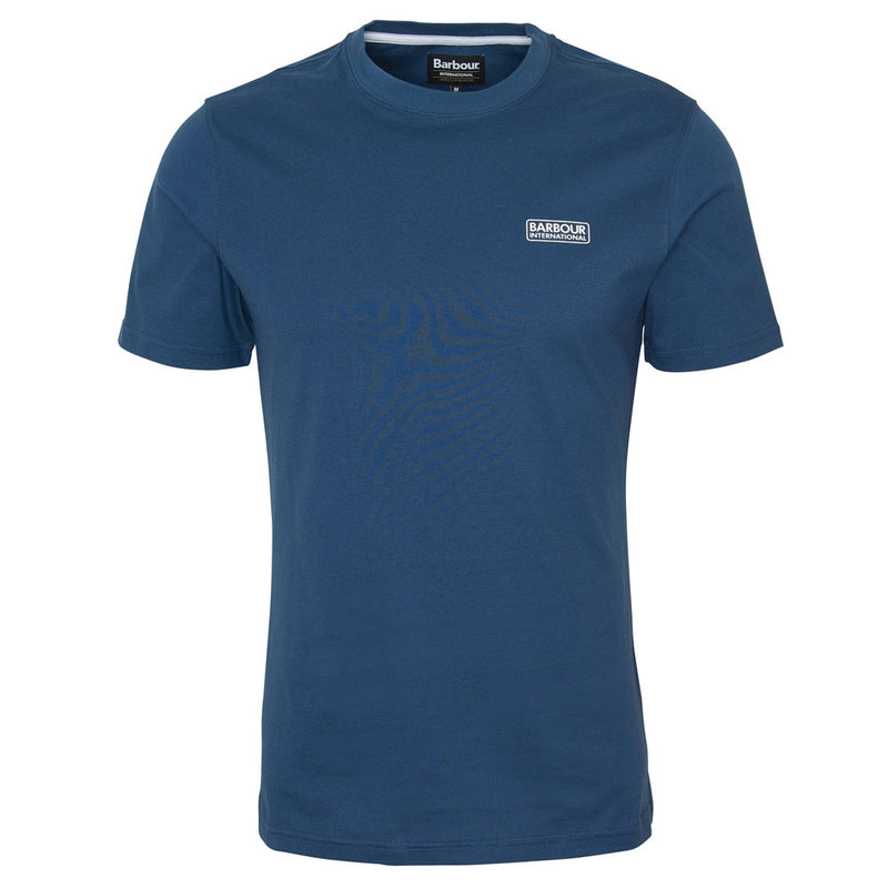 Barbour International Small Logo T-Shirt Washed Cobalt