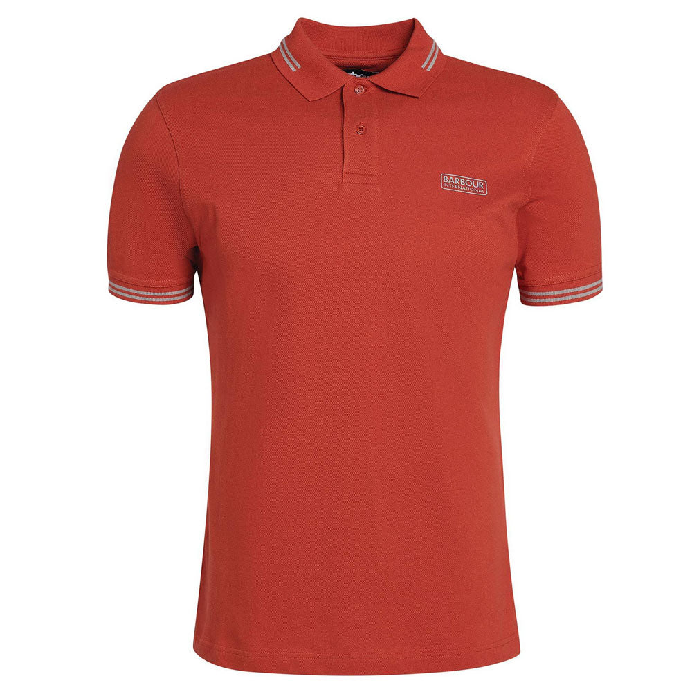 Barbour International Essential Tipped Polo Shirt Iron Ore