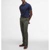 Barbour Premium Tartan Pique Polo Shirt Navy