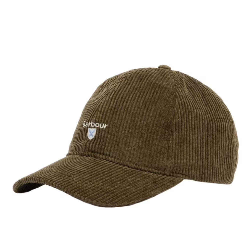 Barbour Preston Cord Cap Olive