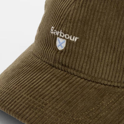 Barbour Preston Cord Cap Olive