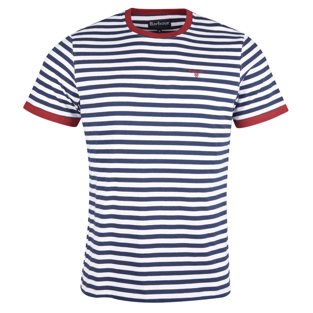 Barbour Quay Stripe T Shirt Navy