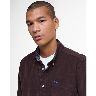 Barbour Ramsey Tailored Cord Shirt Dark Oak