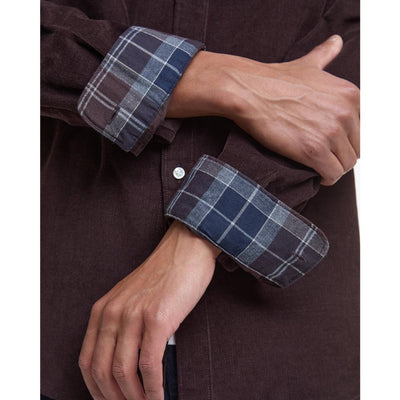 Barbour Ramsey Tailored Cord Shirt Dark Oak