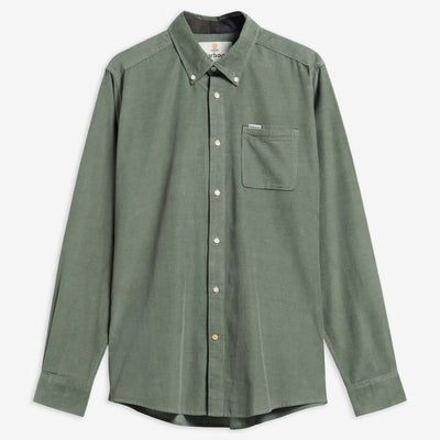 Barbour Ramsey Tailored Cord Shirt Agave Green