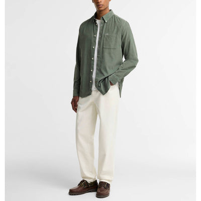 Barbour Ramsey Tailored Cord Shirt Agave Green