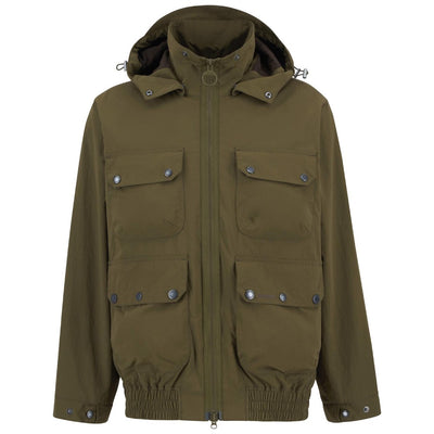Barbour Re-Engineered Hooded Showerproof Flight Bedale Jacket Beech