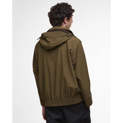 Barbour Re-Engineered Hooded Showerproof Flight Bedale Jacket Beech