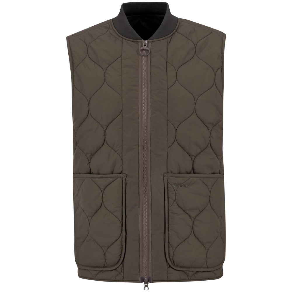 Barbour Re-Engineered Utility Liddesdale Quilted Gilet Dark Olive