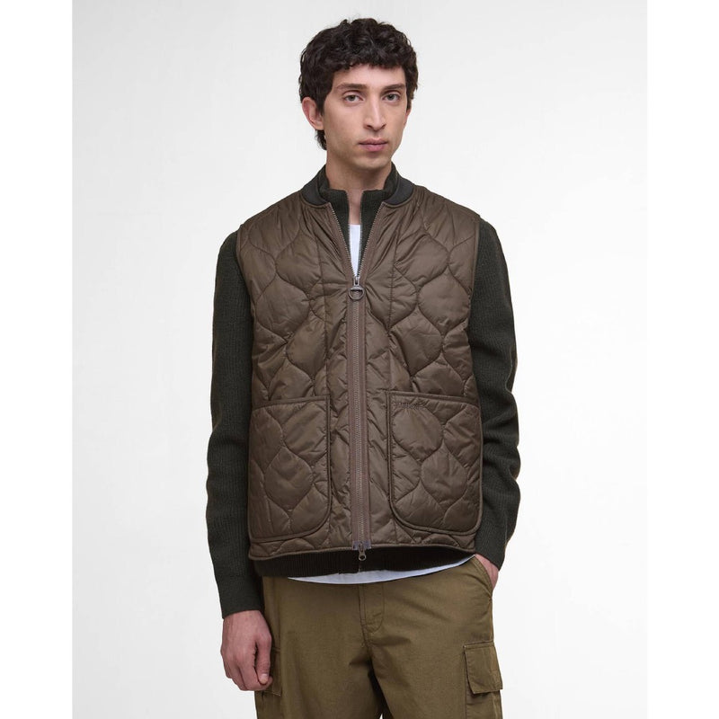 Barbour Re-Engineered Utility Liddesdale Quilted Gilet Dark Olive