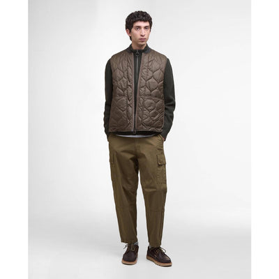 Barbour Re-Engineered Utility Liddesdale Quilted Gilet Dark Olive