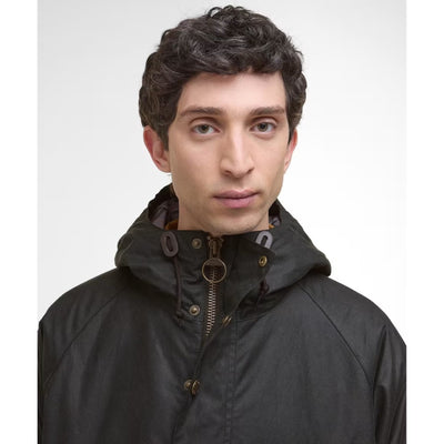 Barbour Reel Wax Parka Jacket Sage