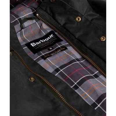 Barbour Reel Wax Parka Jacket Sage