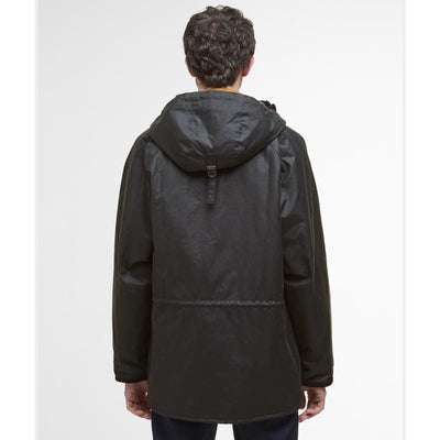 Barbour Reel Wax Parka Jacket Sage