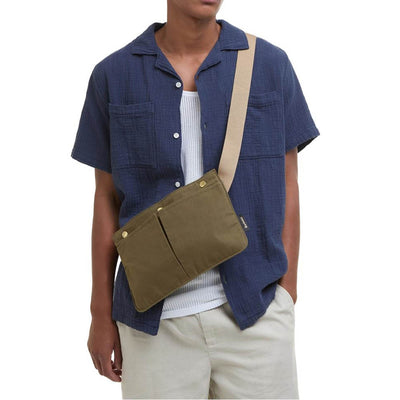 Barbour Sacoche Crossbody Bag Dusky Green