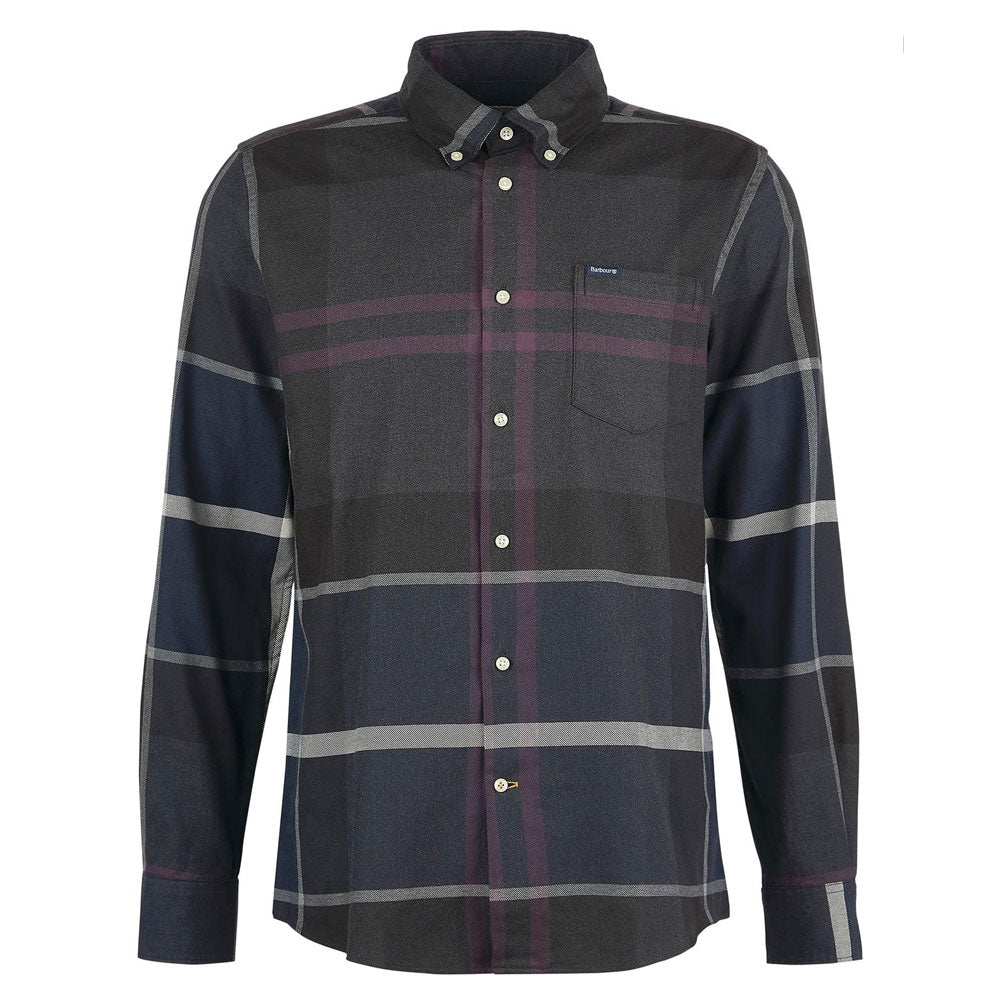 Barbour Dunoon Tailored Shirt Black Slate