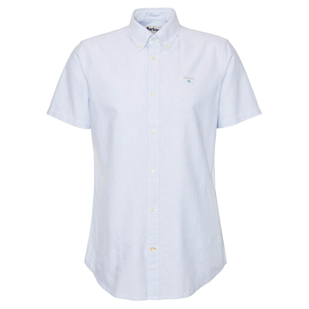 Barbour Stripe Oxtown Oxford Shirt Sky Blue